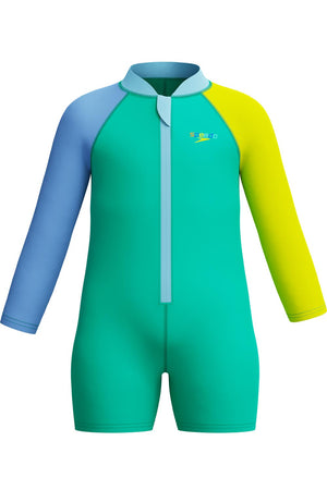 Speedo Toddler Boys Long Sleeve Zip Front Sunsuit - Classic