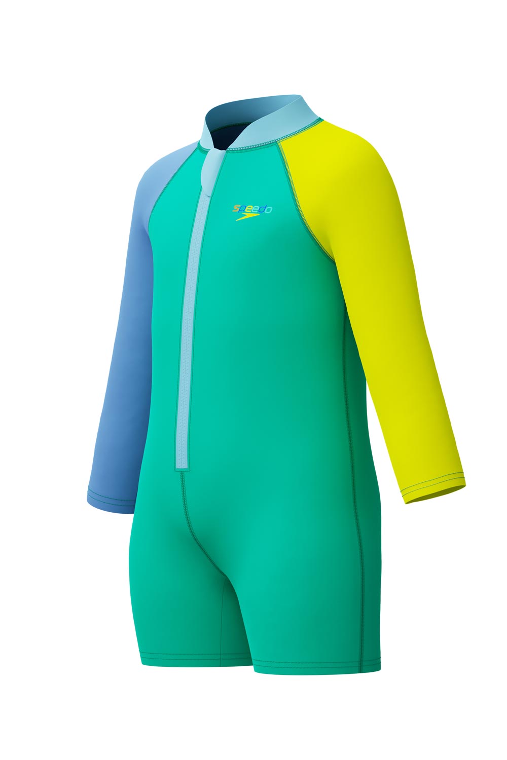 Speedo Toddler Boys Long Sleeve Zip Front Sunsuit - Classic