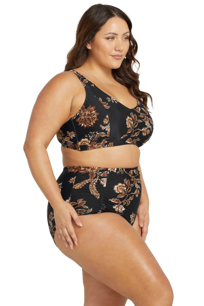 Artesands Raphael High Waist Rouched Swim pant - Chantique