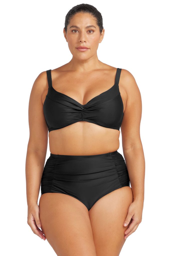 Artesands Raphael High Waist Rouched Swim Pant - Hues