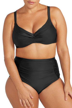 Artesands Raphael High Waist Rouched Swim Pant - Hues