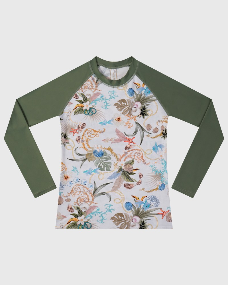 Aqua Blu Boys Long Sleeve Rash Vest - Playa