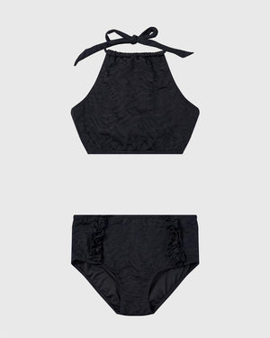 Aqua Blu Girls Halter Neck Bikini Set - Stepping Stones