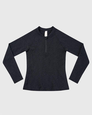 Aqua Blu Girls Long Sleeve Rash Vest - Stepping Stones