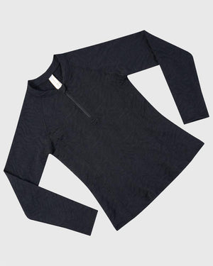 Aqua Blu Girls Long Sleeve Rash Vest - Stepping Stones