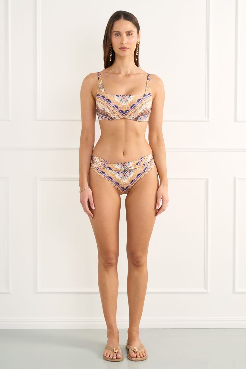 Aqua Blu Womens Courtney Cross Front Pant - Entramado