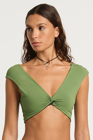 Bond-eye Hattie Crop - Martini / Black