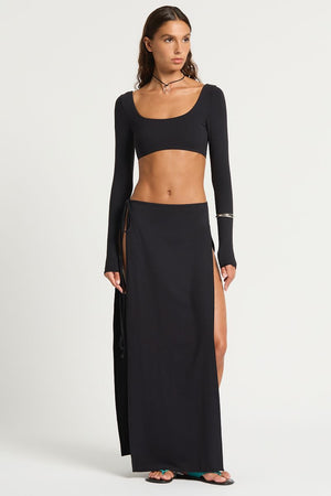 Bond-eye Wynn Maxi Skirt - Black