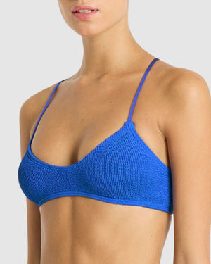 Bond-eye Selena Crop - Cobalt Recycled