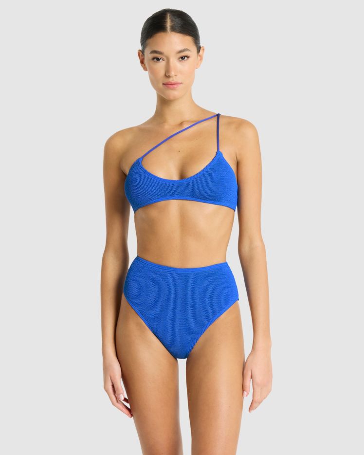 Bond-eye Selena Crop - Cobalt Recycled