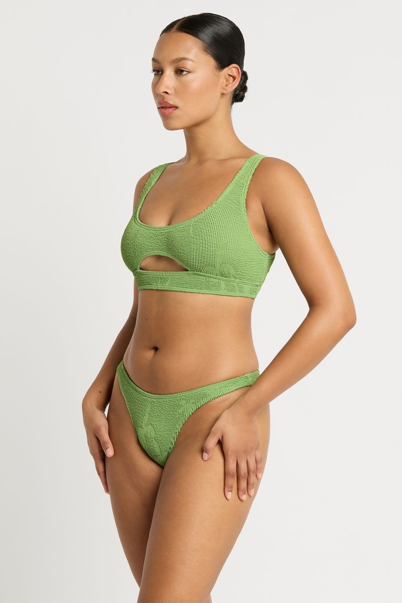 Bond-eye The Sasha Crop - Matcha Palm