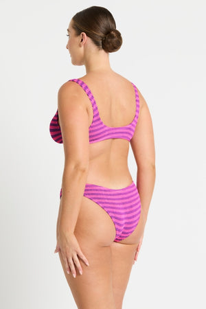 Bond-eye Sign Brief - Cerise Stripe
