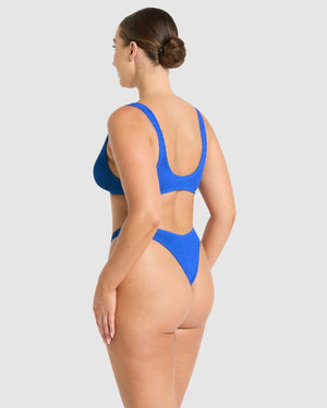 Bond-eye Scout Crop - Cobalt Recycled