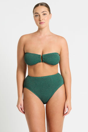 Bond-eye Palmer Brief - Bottle Green Lurex