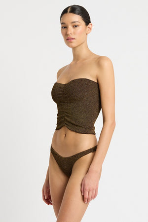 Bond-eye The Dara Skirt/Top - Cocoa Lurex