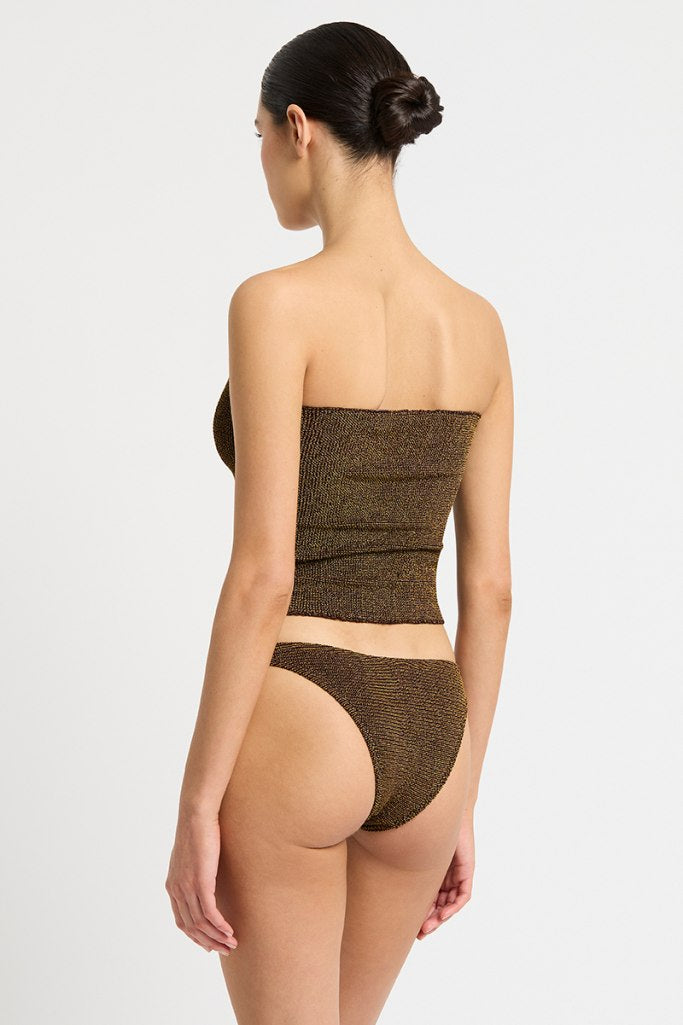 Bond-eye The Dara Skirt/Top - Cocoa Lurex