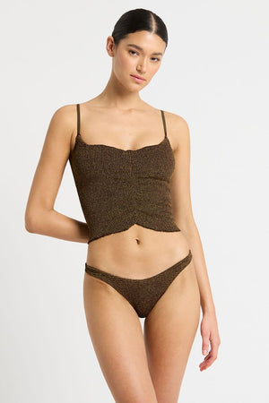 Bond-eye The Dara Skirt/Top - Cocoa Lurex