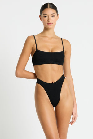 Bond-eye The Strap Saint Crop - Black Eco