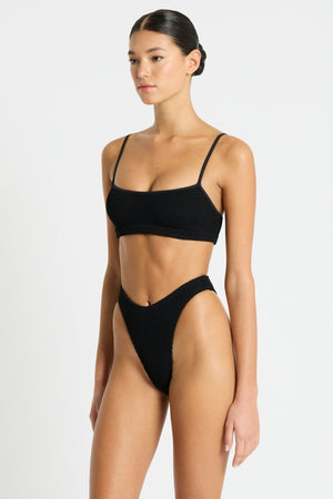 Bond-eye The Strap Saint Crop - Black Eco