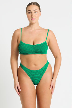 Bond-eye Strap Saint Crop - Emerald Tiger