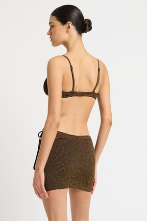 Bond-eye The Dara Skirt/Top - Cocoa Lurex