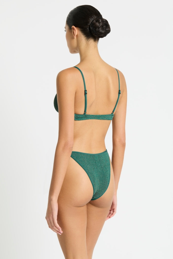 Bond-eye Anisha Brief - Bottle Green Lurex