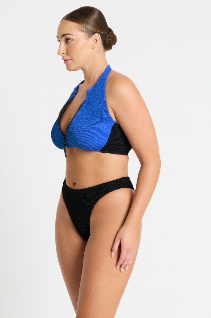 Bond-eye Splice Irina Crop - Cobalt Black