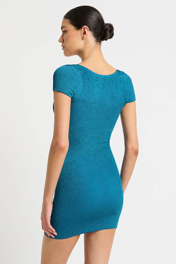 Bond-eye The Jerrie Dress - Ocean Shimmer