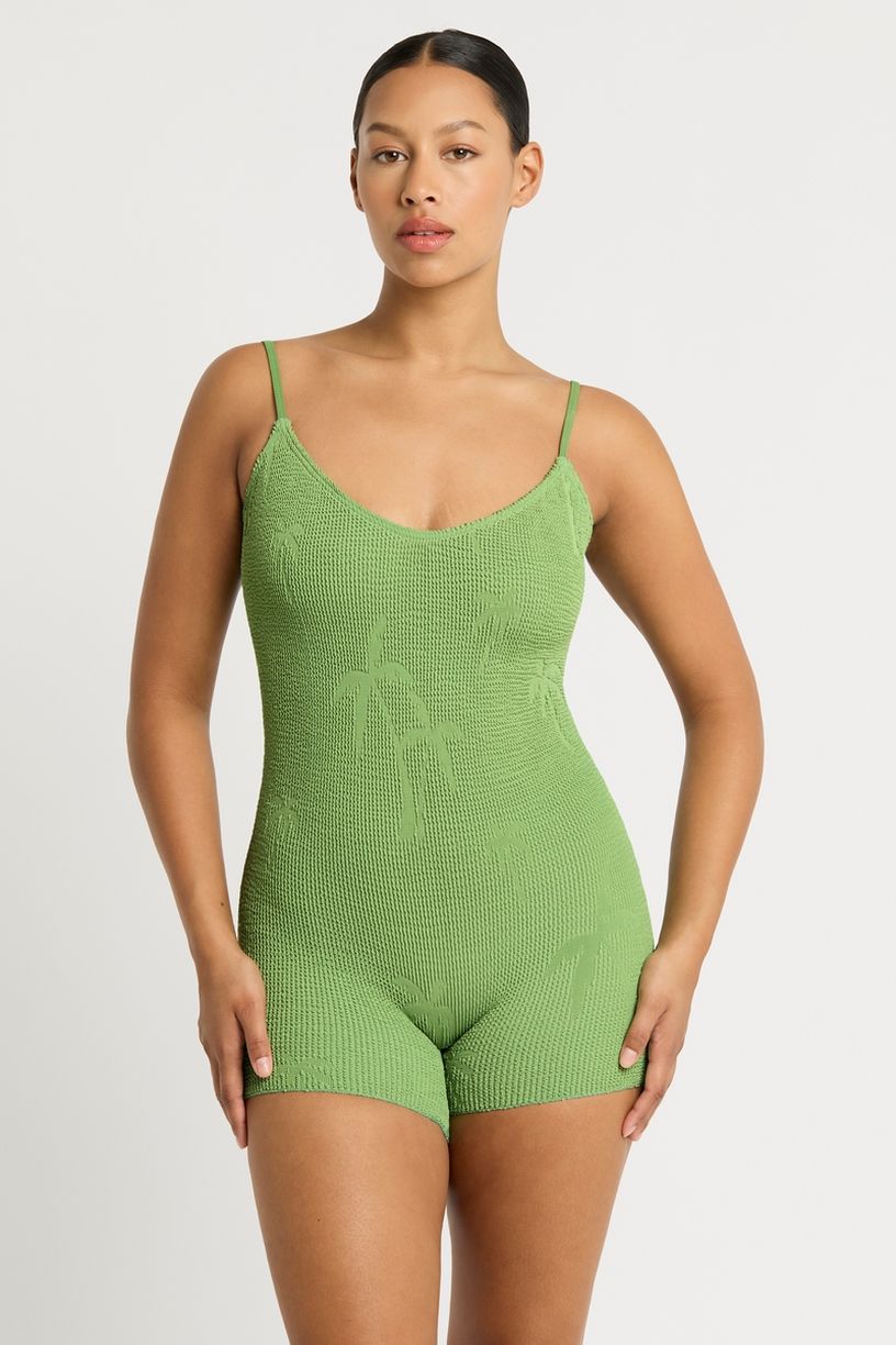 Bond-eye The Rene Playsuit - Matcha Palm