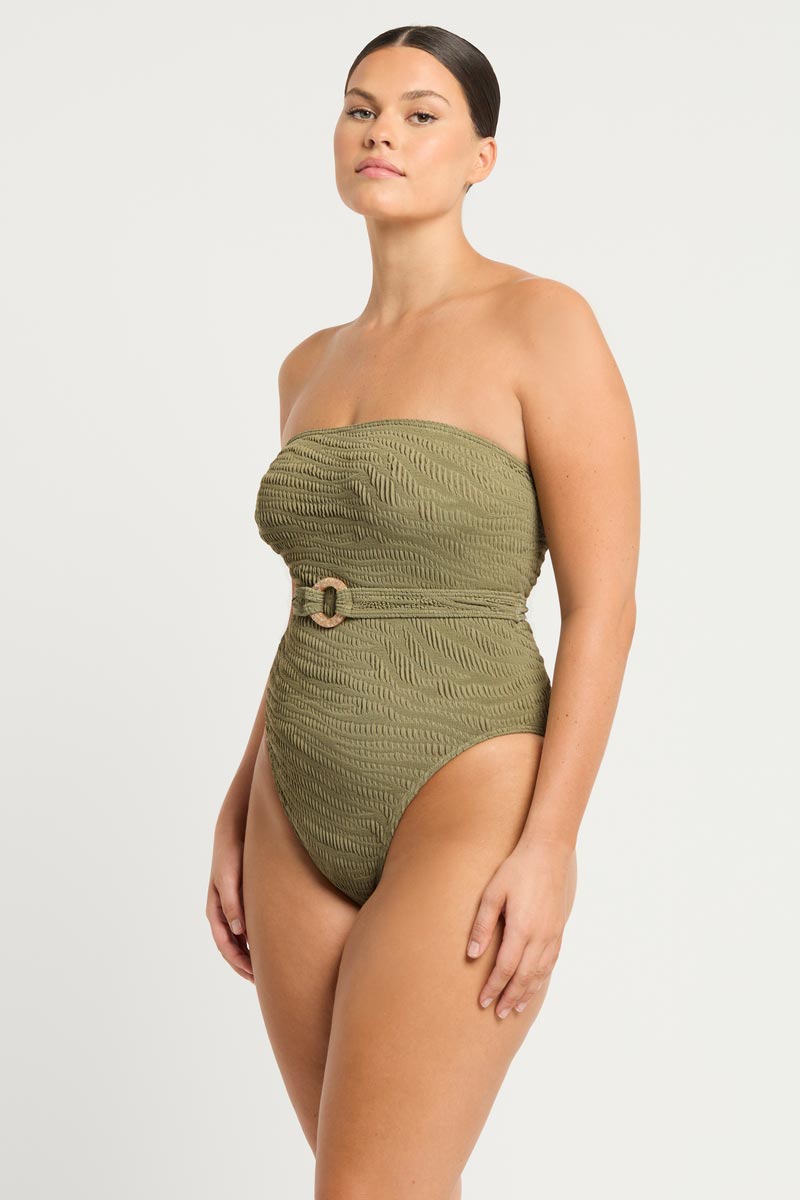 Bond-eye The Belt Fane One Piece - Sage Tiger