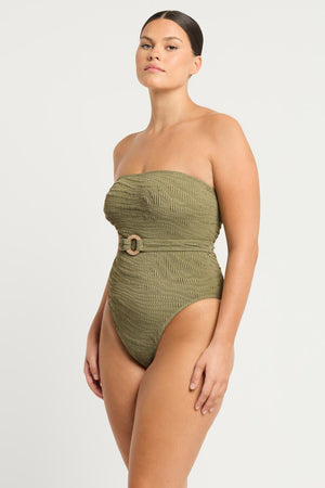 Bond-eye The Belt Fane One Piece - Sage Tiger