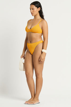 Bond-Eye Edwards Crop - Saffron Recycled