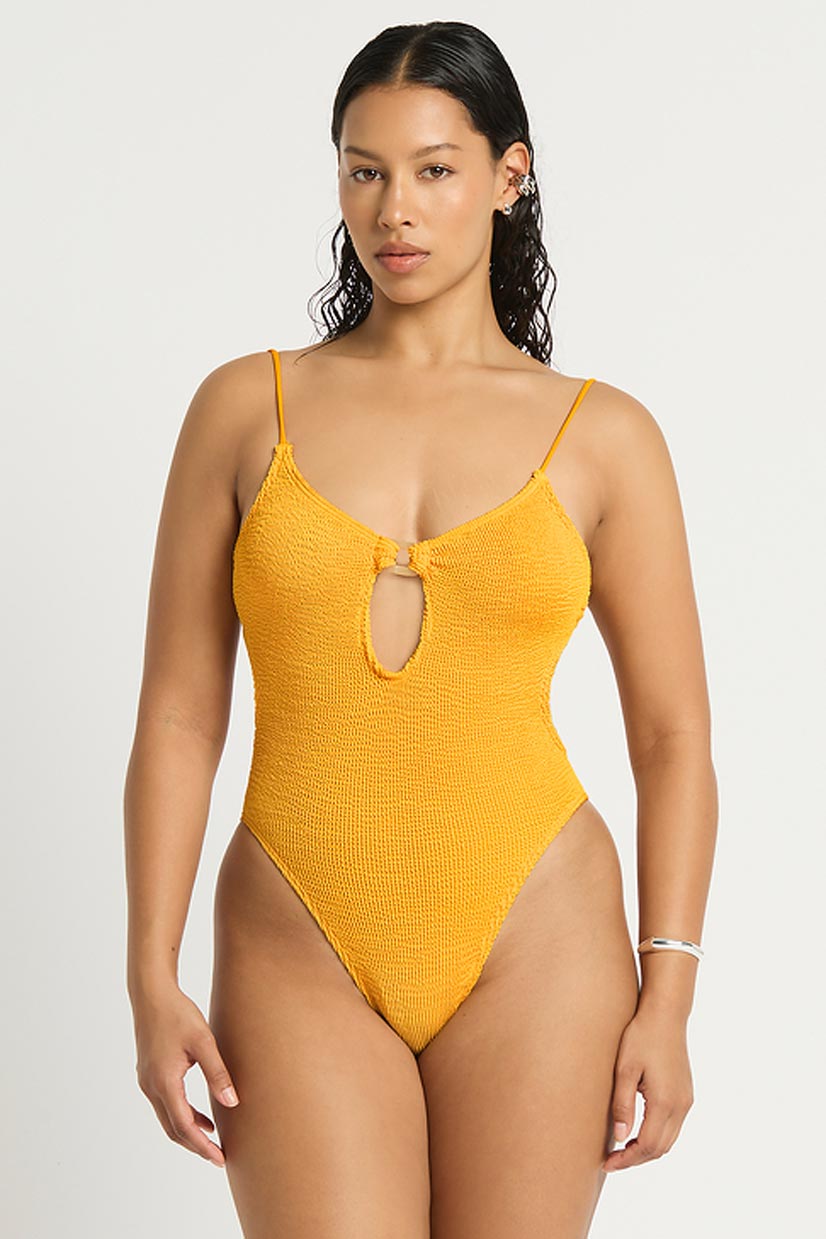 Bond-Eye Ring Arden One Piece - Saffron Recycled