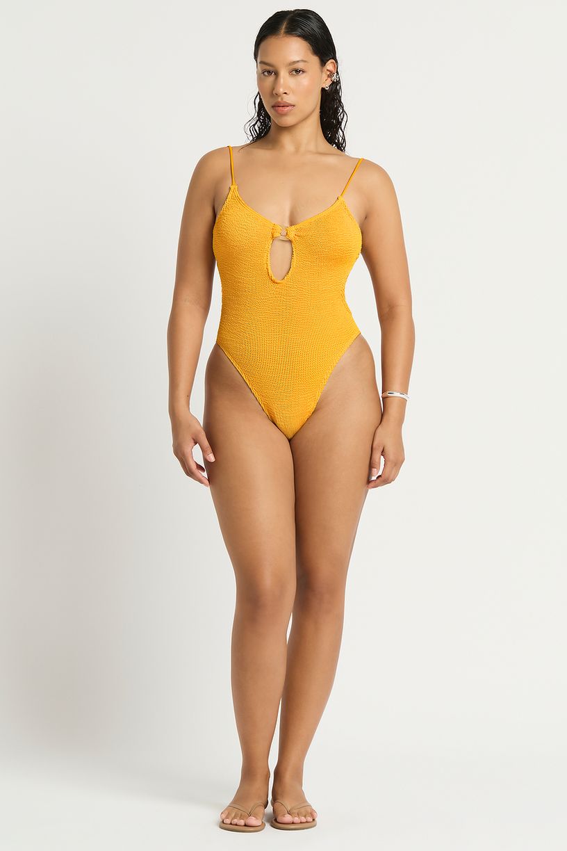 Bond-Eye Ring Arden One Piece - Saffron Recycled