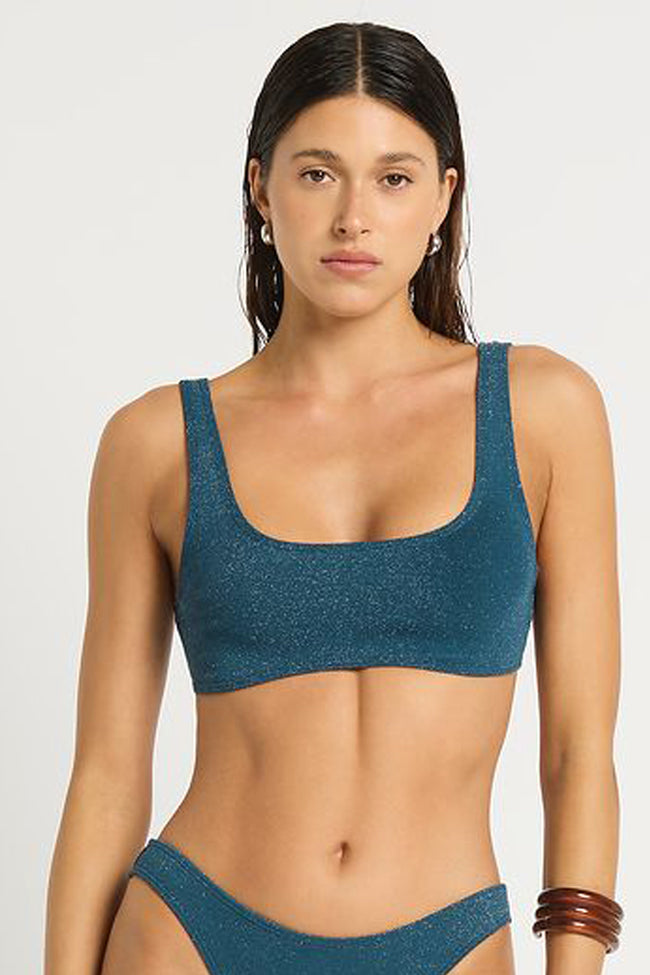 Bond-Eye Malibu 2.0 Crop - Ink Lurex