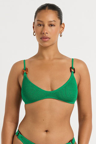 Bond-Eye Ring Edwards Crop - Jade Green