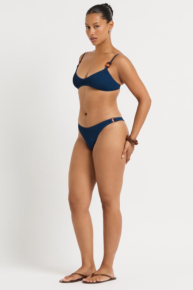 Bond-Eye Ring Edwards Crop - Marine Recycled Crinkle
