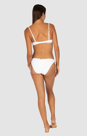Baku Ladder Lace Hipster Tie Side Pant - Rococco