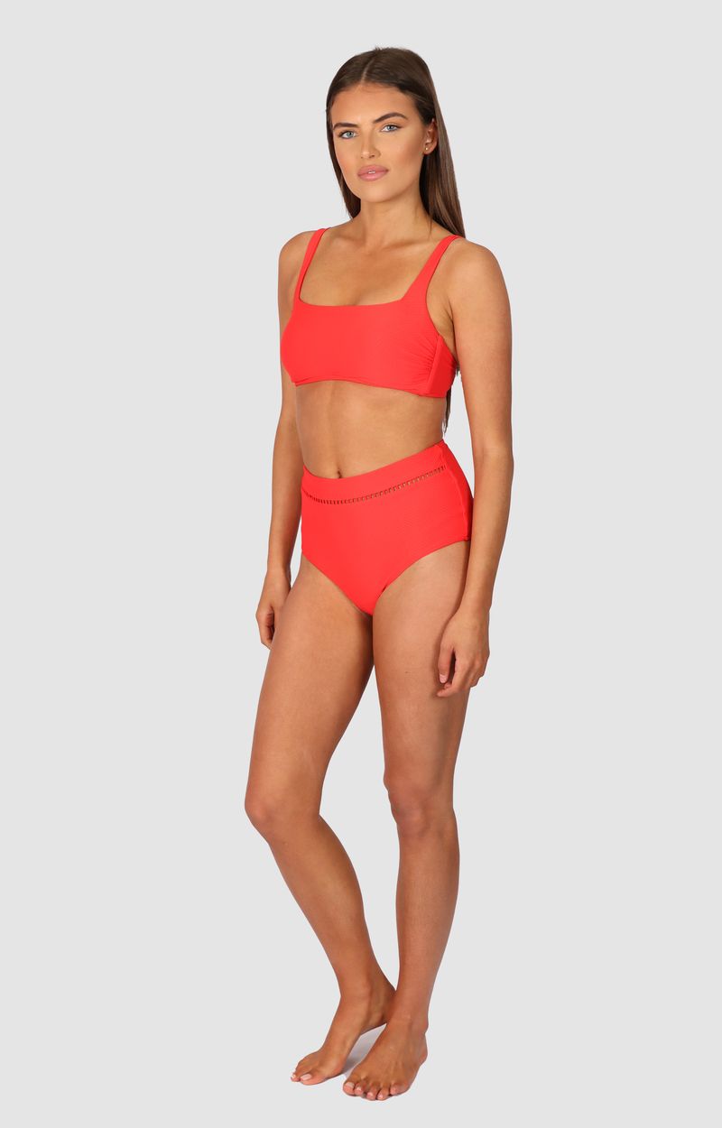 Baku Ladder Lace High Waist Pant - Rococco