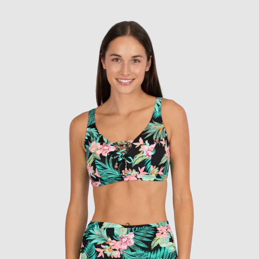 Baku E/F/G Lace Up Bra - Bermuda