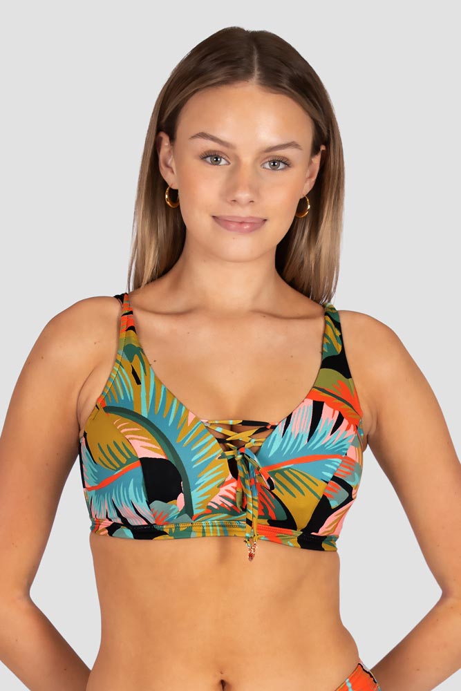 Baku F/G Lace Up Bra - Kokomo