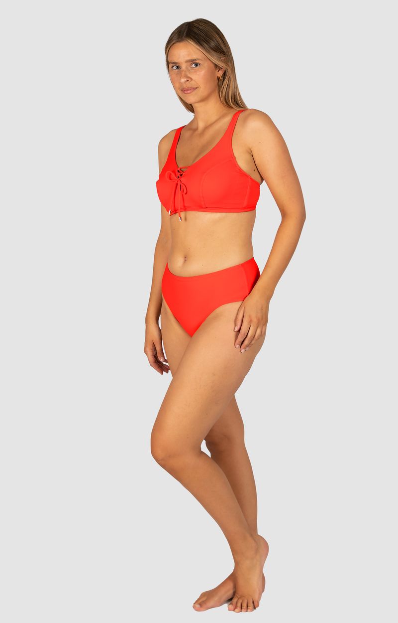 Baku E-G Cup Lace Up Bra - Rococco