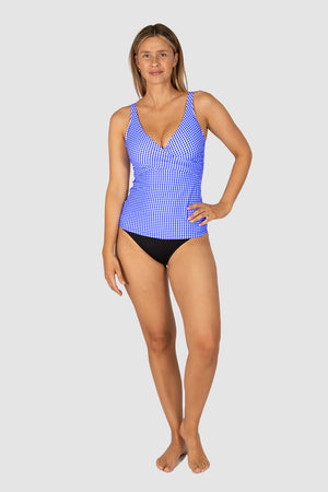 Baku D/E Wrap Singlet - Riviera