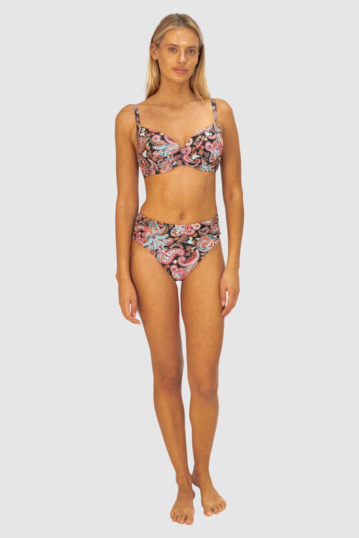 Baku Ruched Mid Pant - Marrakesh