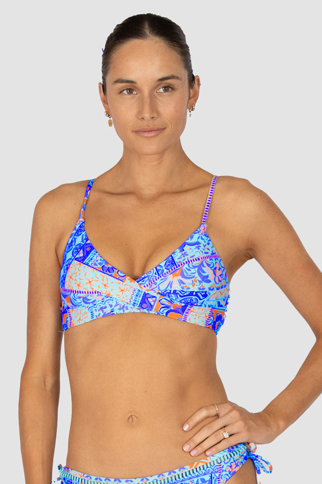 Baku A-C Wrap Bralette - Tulum