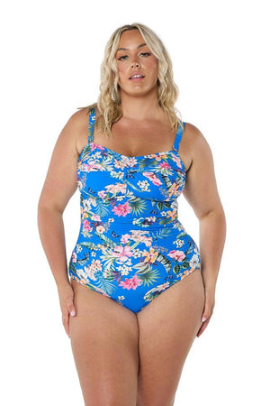 Capriosca Twist Front Bandeau One Piece - Florida