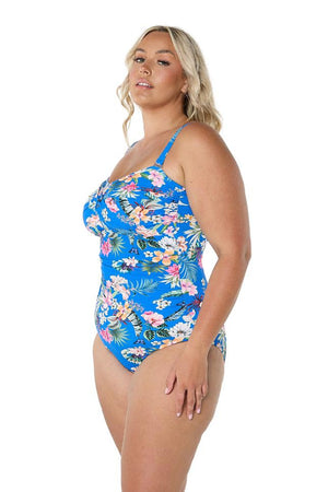 Capriosca Twist Front Bandeau One Piece - Florida