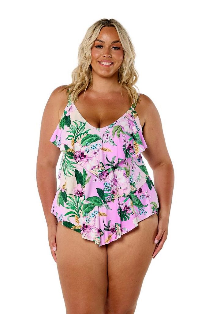 Capriosca 3 Tier Tankini Top - Honolulu