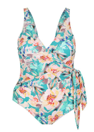 Capriosca Waist Tie Crossover One Piece - Maui