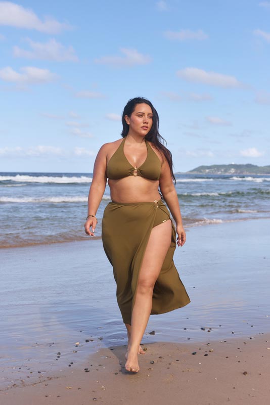 Capriosca Maxi Split Skirt - Zanzibar